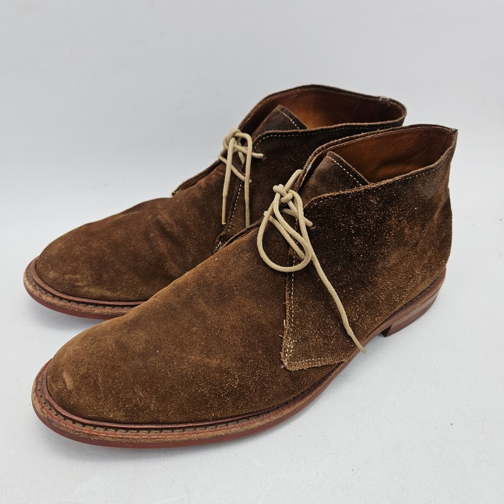 Allen Edmonds Gobi Chukka Boots Mens 11.5 D Brown Suede Dainite Sole 8998 USA